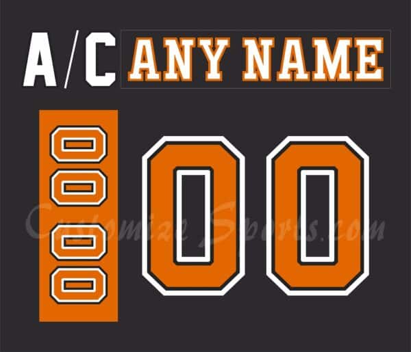 Melbourne Mustangs Customized Number Kit for 2013-Present Away Black Jersey