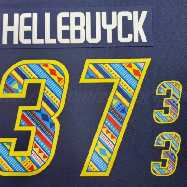 Winnipeg Jets Customized Number Kit For 2022-2023 Filipino Heritage Night Navy Jersey - Image 2