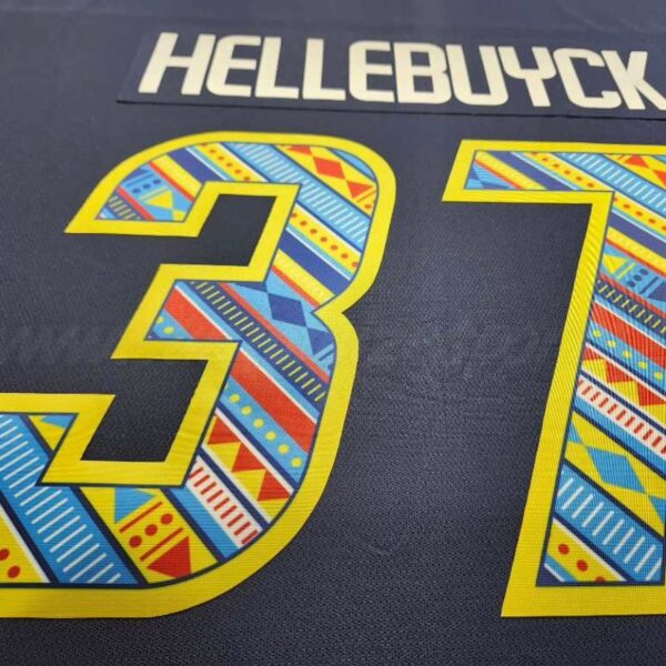 Winnipeg Jets Customized Number Kit For 2022-2023 Filipino Heritage Night Navy Jersey - Image 3