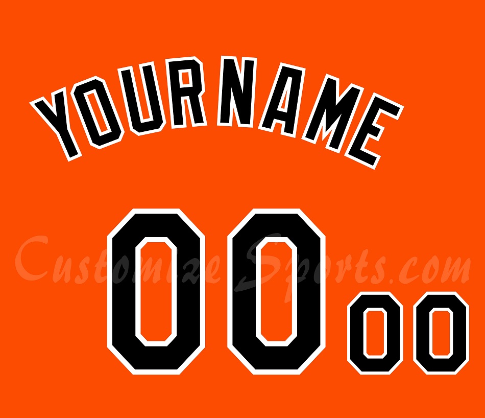 Baseball Baltimore Orioles Customized Number Kit for 2012-Present Orange  Alternate Jersey – Customize Sports