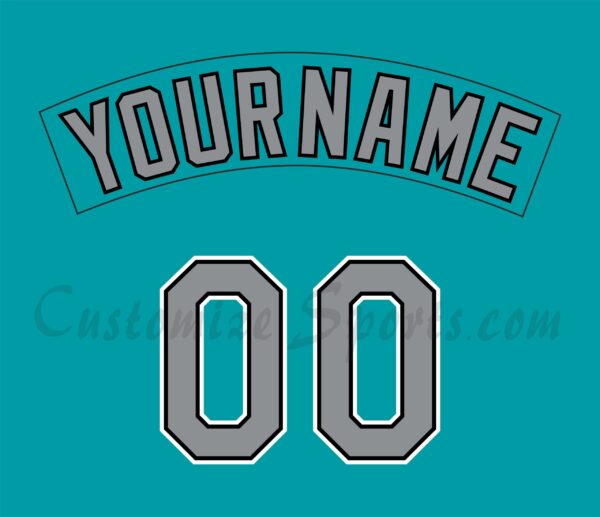 Baseball Florida Marlins Customized Number Kit For 1993 BP Jersey