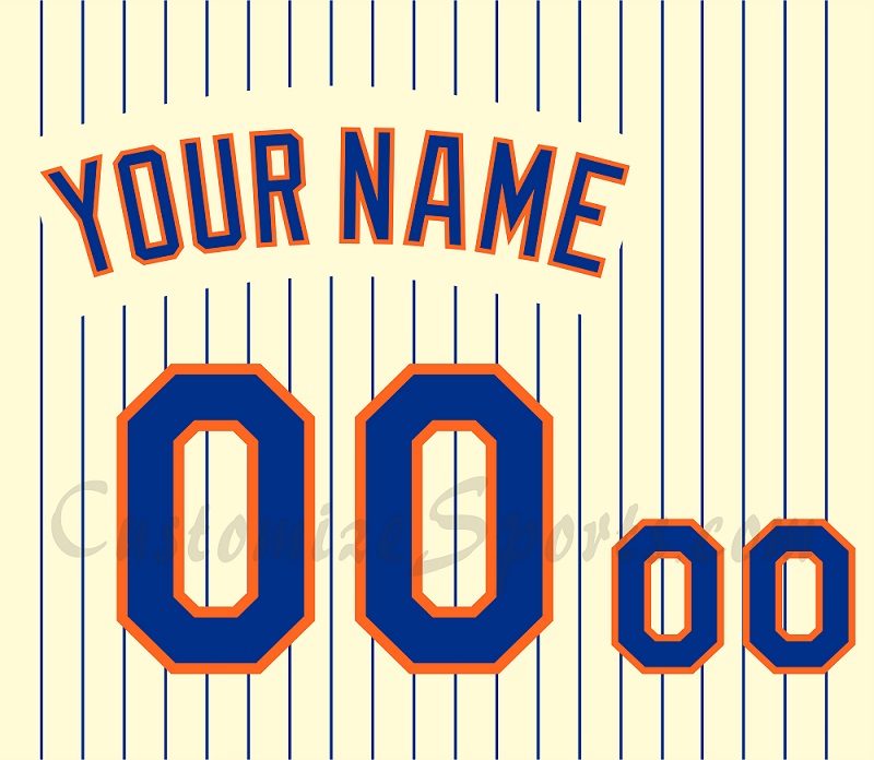 Baseball New York Mets Customized Number Kit for 1970-1977 Home