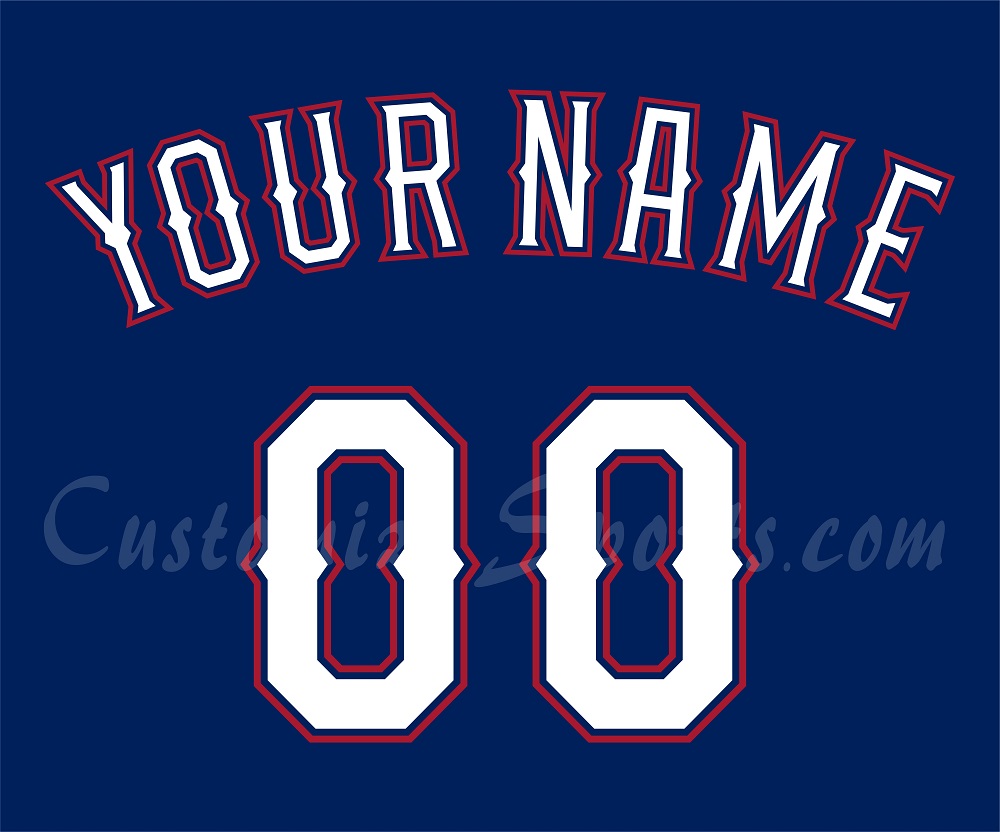 Baseball Texas Rangers Customized Number Kit For 2014-2015 Alternate Red  Jersey – Customize Sports