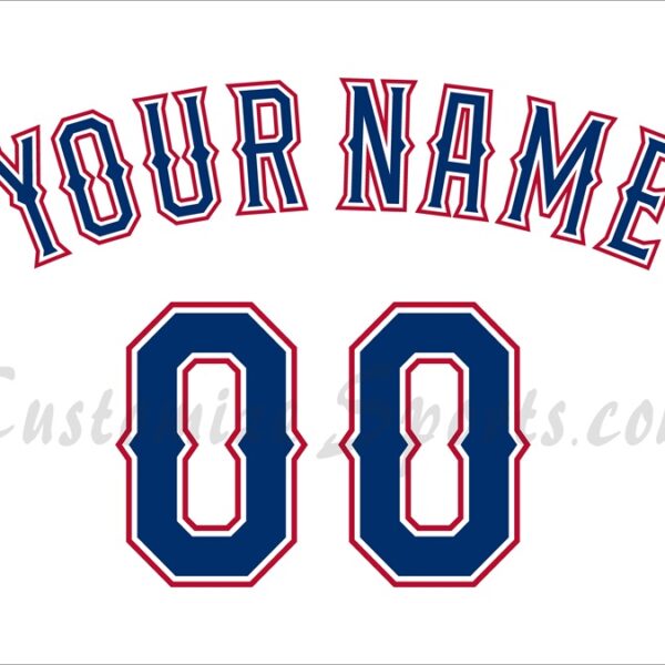 Baseball Texas Rangers Customized Number Kit For 2014-2015 Home Jersey