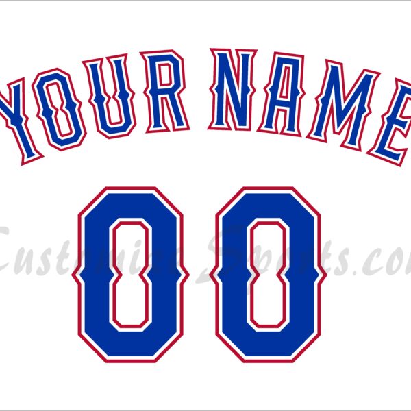 Baseball Texas Rangers Customized Number Kit For 2014-2015 Home Jersey