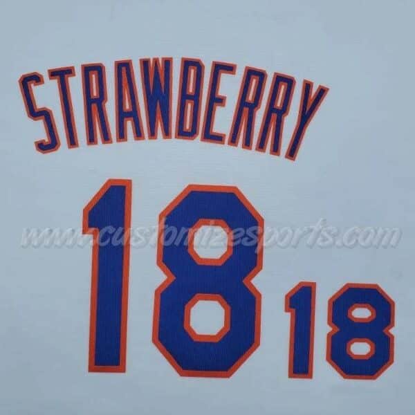 Baseball New York Mets Customized Number Kit for 1988-1992 Road Jersey - Image 4