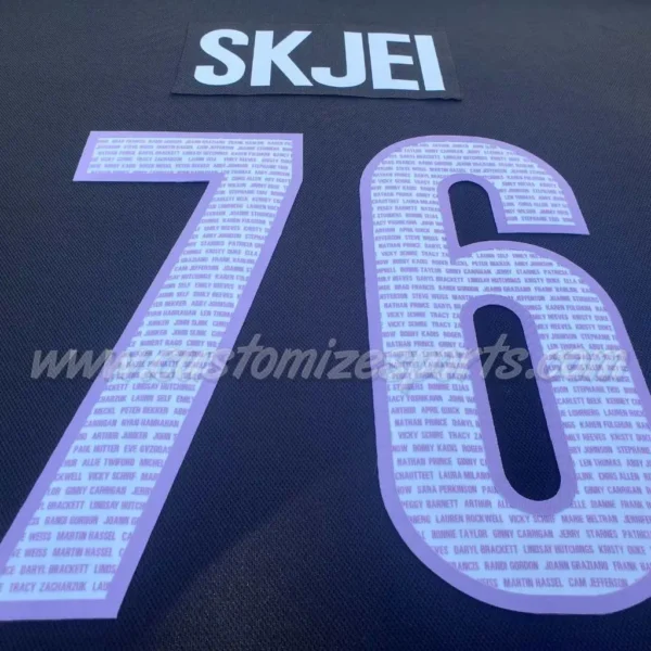 Carolina Hurricanes Customized Number Kit For 2019 HFC Jersey - Image 7