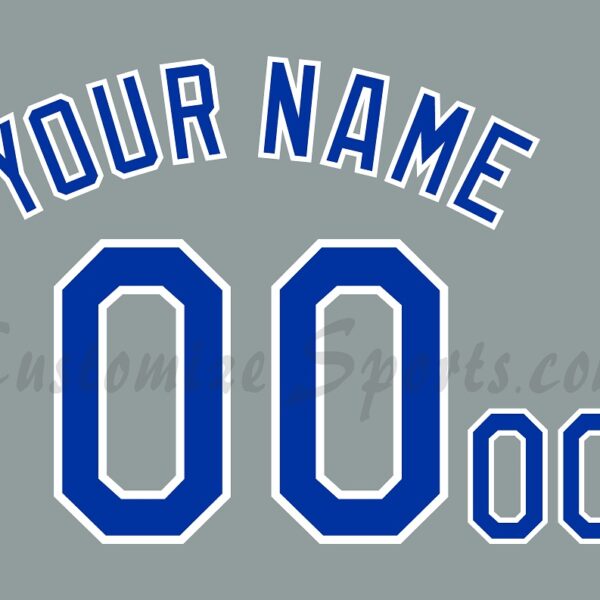 Baseball Kansas City Royals Customized Number Kit For 2012-2015 Road Jersey