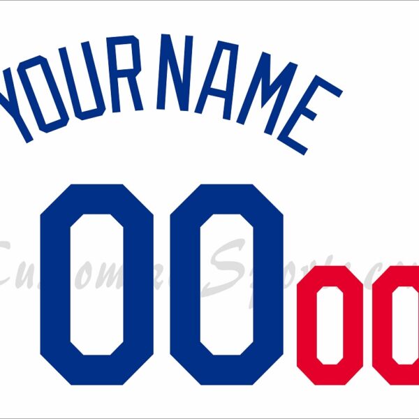 Baseball Los Angeles Dodgers Customized Number Kit For 1999-2002