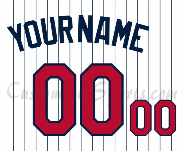Baseball Minnesota Twins Customized Number Kit for 2010-2014 Home Alternate Jersey