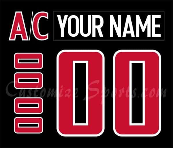 Moose Jaw Warriors Customized Number Kit For 2001-2002 Black Jersey