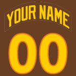 Baseball San Diego Padres Customized Number Kit for 1980-1984 Road
