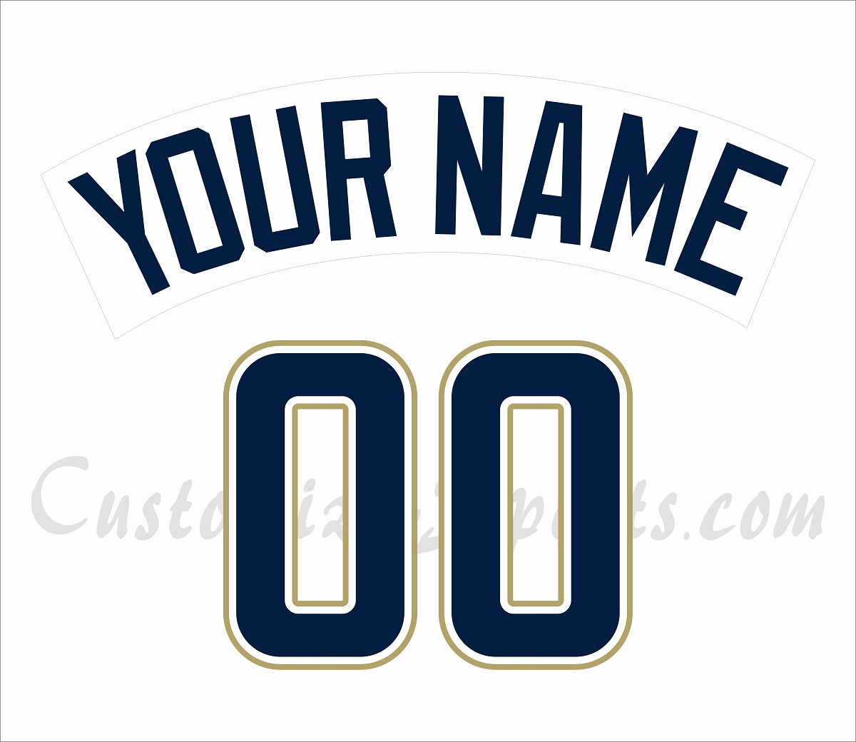 Baseball San Diego Padres Customized Number Kit for 2004-2010 Home jersey –  Customize Sports