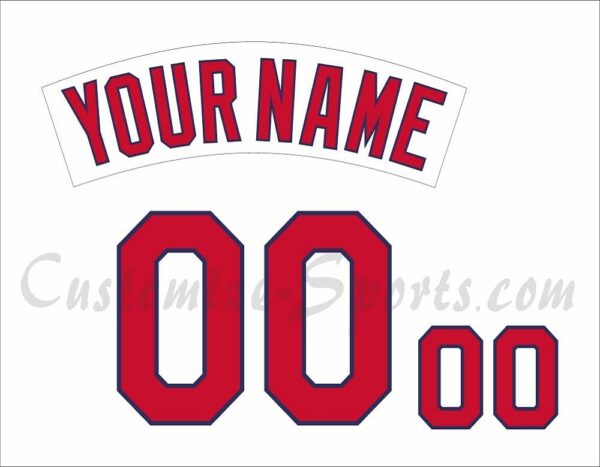 Baseball St Louis Cardinals Customized Number Kit for 1999-2005 Home Jersey