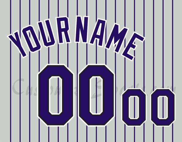 Baseball Colorado Rockies Customized Number Kit for 2000-2011 Road Jersey