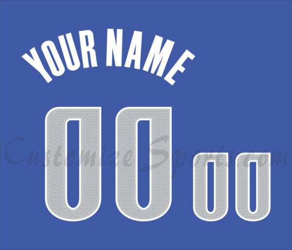 Basketball Dallas Mavericks Customized Number Kit for 2017-Present Icon Edition Jersey