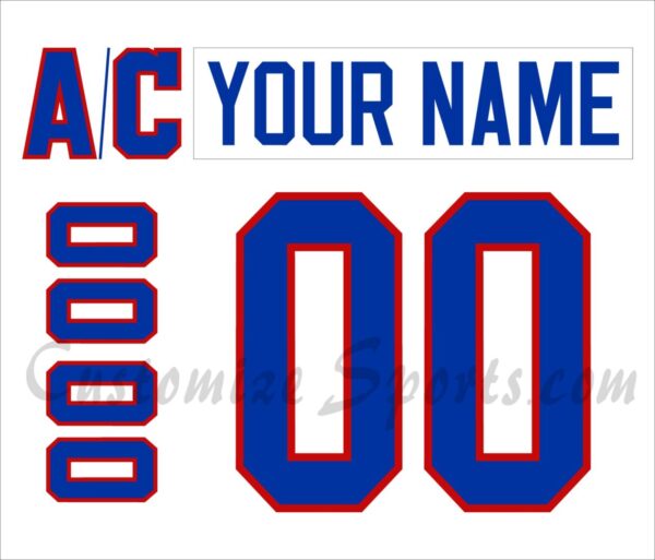 Washington Capitals Customized Number Kit For 1981-1982 Home Jersey