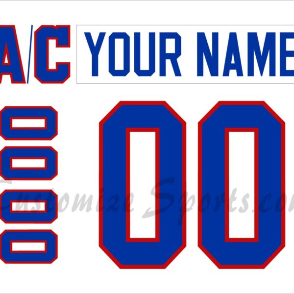 Washington Capitals Customized Number Kit For 1981-1982 Home Jersey