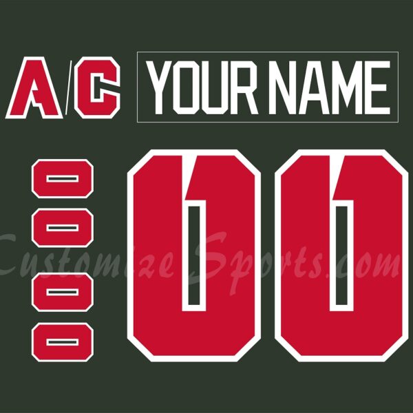 Washington Capitals Customized Number Kit For 2020 Military Jersey