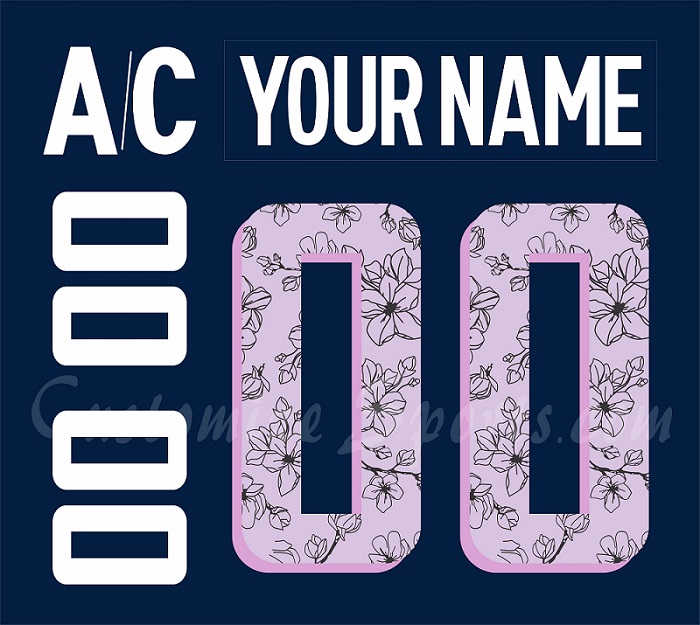 Washington Capitals Customized Number Kit For 2023 Cherry Blossom