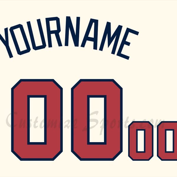 Baseball Atlanta Braves Customized Number Kit for 2014-2018 Road Jersey –  Customize Sports