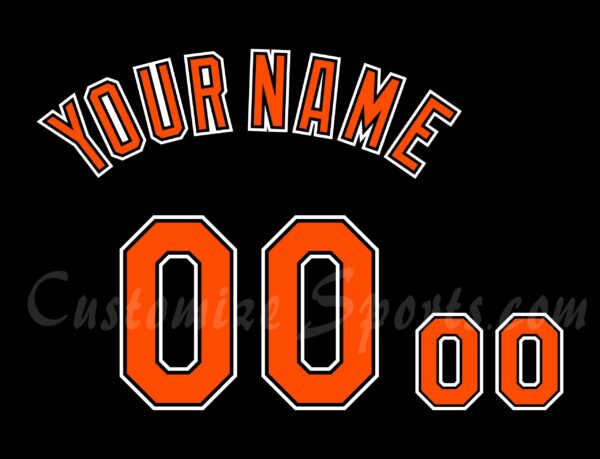 Baseball Baltimore Orioles Customized Number Kit for 1999 Alt Jersey