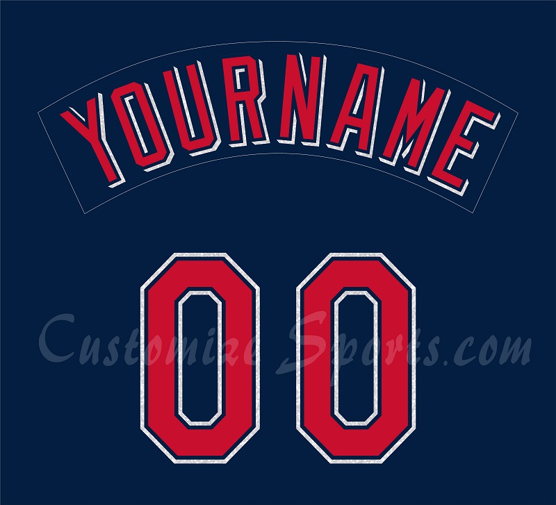Baseball Cleveland Indians Customized Number Kit for 2002-2007 Navy  Alternate Jersey – Customize Sports