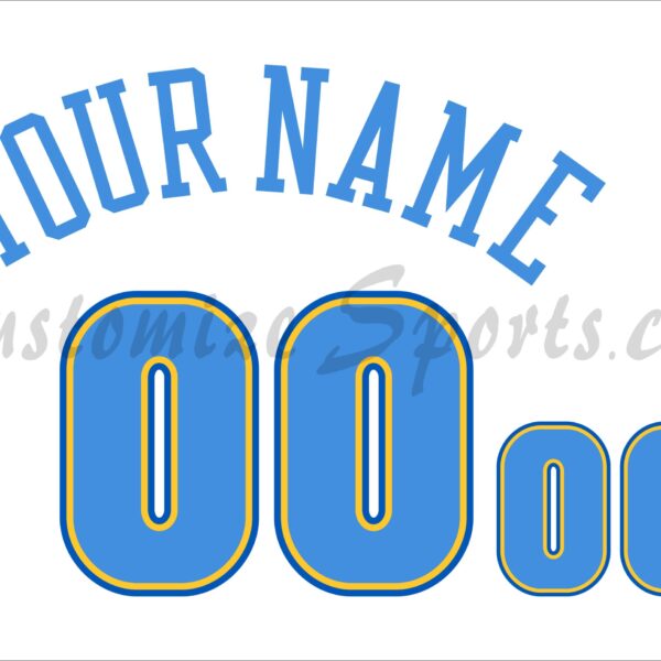 Basketball Denver Nuggets Customized Number Kit for 2003-2008 Home Jersey