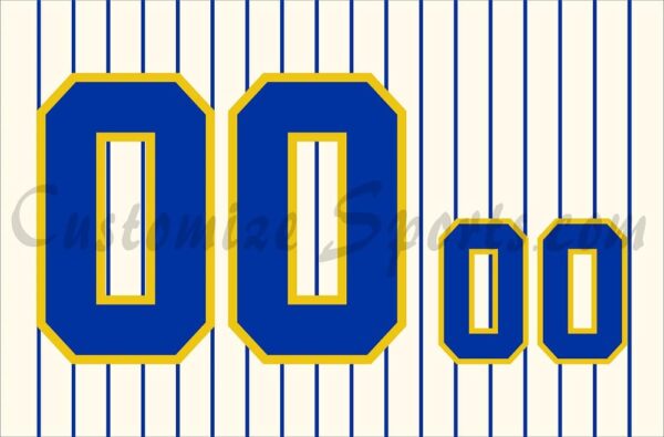 Baseball Milwaukee Brewers Customized Number Kit for 1978-1989 Home Jersey