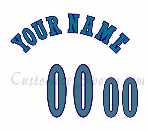 Basketball Charlotte Hornets Customized Number For Kit 1989-2002 Home Jersey