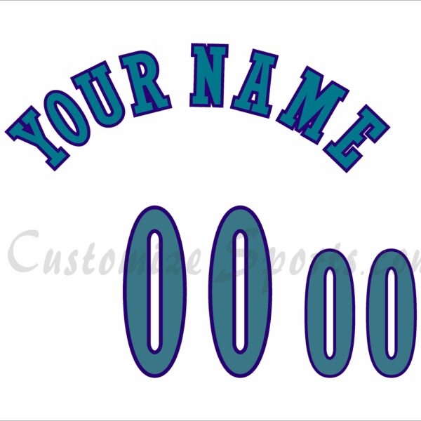 Basketball Charlotte Hornets Customized Number For Kit 1989-2002 Home Jersey