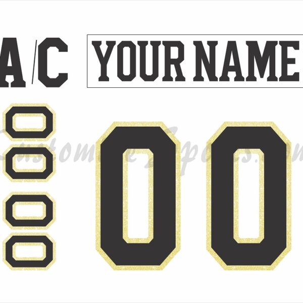 Boston Bruins Customized Number Kit For Centennial 2023-2024 Away Jersey
