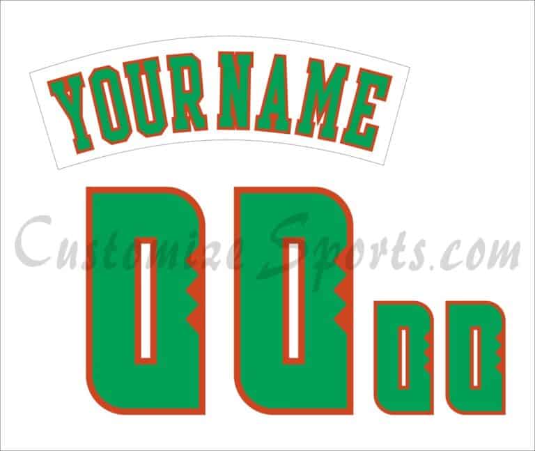 Baseball University of Hawaii Customized Number Kit For 2023 Home