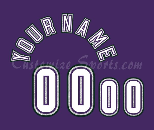 Basketball Milwaukee Bucks Customized Number Kit for 1994-1995 Road Jersey