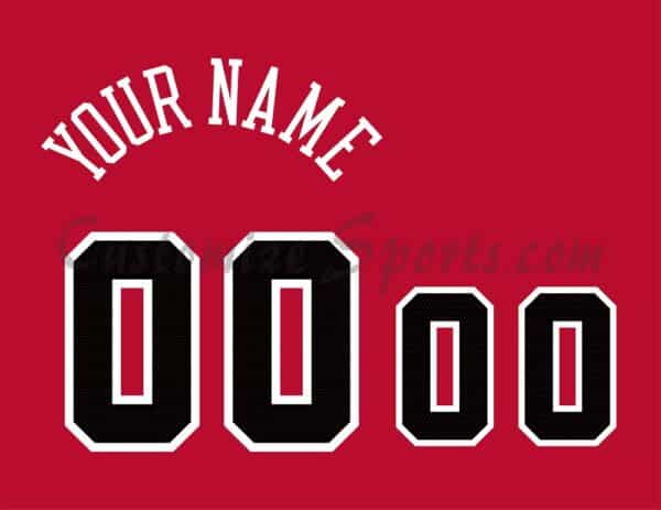 Basketball Chicago Bulls Customized Number Kit for 2017-2020 Home Jersey