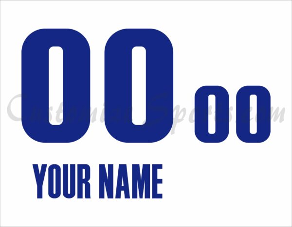 Basketball Detroit Pistons Customized Number Kit for 2019 Summer League Jersey