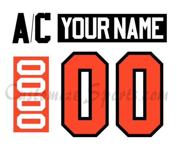 Philadelphia Flyers Customized Number Kit For 2023-Present Away Jersey