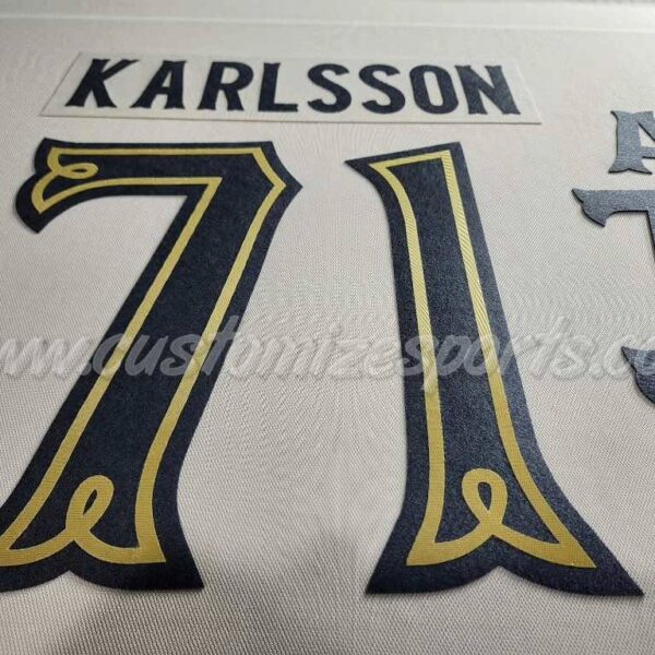 Vegas Golden Knights Customized Number Kit For 2024 Winter Classic Jersey - Image 2