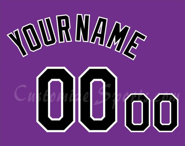 Baseball Colorado Rockies Customized Number Kit for 2016 Alternate Jersey
