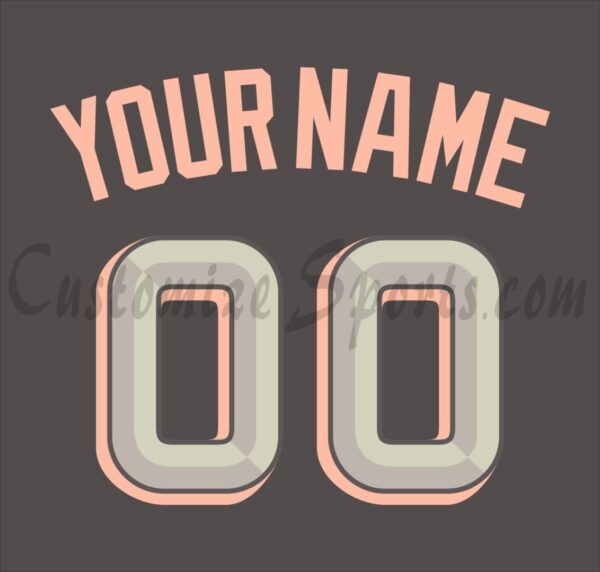 Baseball Washington Nationals Customized Number Kit For 2022-2024 City Connect Jersey