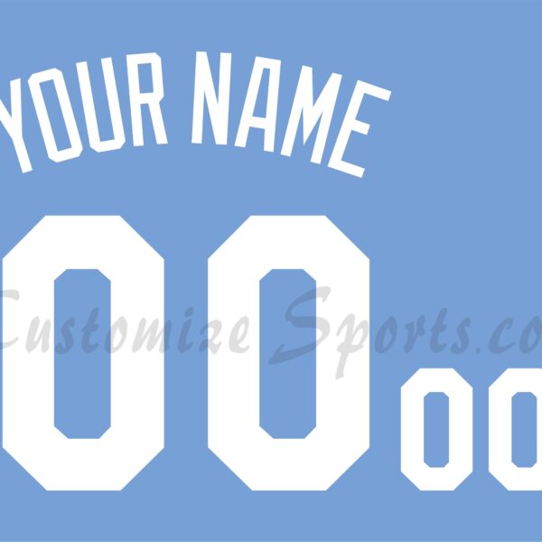 Baseball Kansas City Royals Customized Number Kit For 2022-Present Home Alternate Jersey