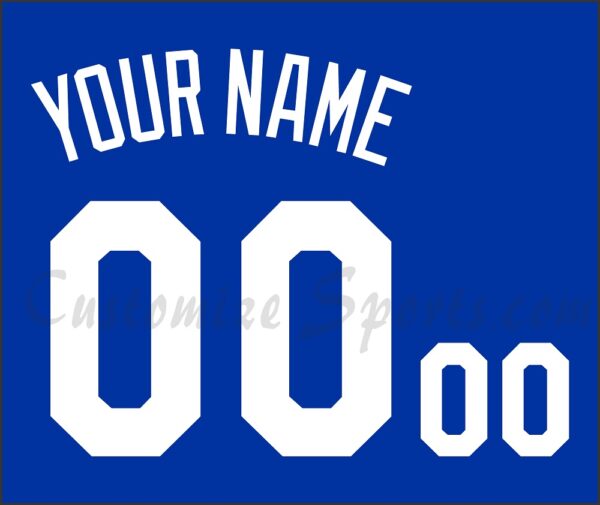 Baseball Kansas City Royals Customized Number Kit For 2022-Present Road Alternate Jersey