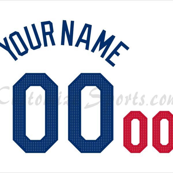 Baseball Los Angeles Dodgers Customized Number Kit For 2024 Home Jersey