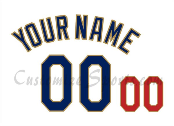 Baseball Los Angeles Dodgers Customized Number Kit For 2021 Opening Day Jersey