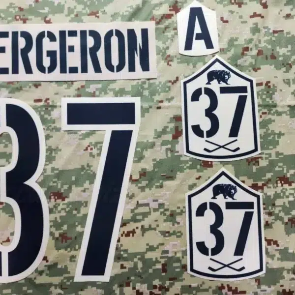 Boston Bruins Customized Number Kit for 2014-2015 Military Jersey - Image 2