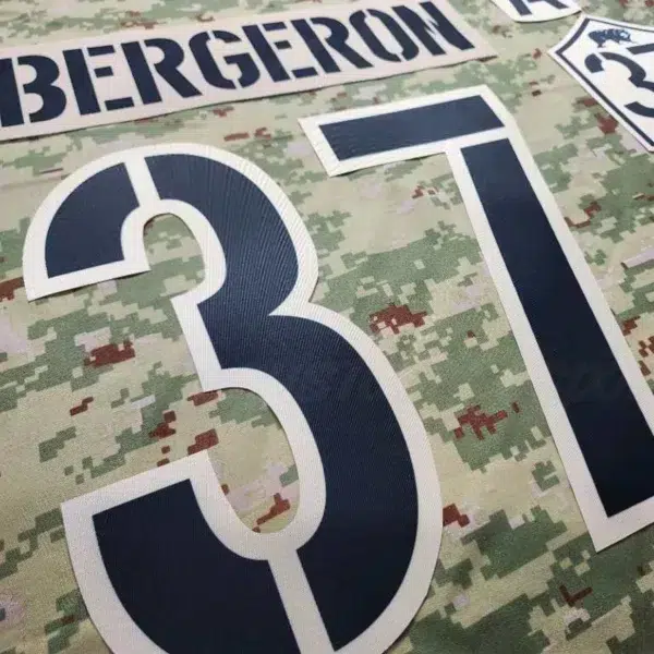 Boston Bruins Customized Number Kit for 2014-2015 Military Jersey - Image 5