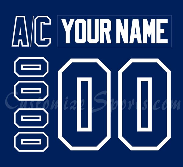 Victoria Royals Customized Number Kit For 2023-Present 3rd Jersey