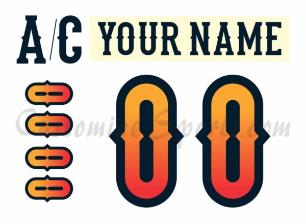 Coachella Valley Firebirds Customized Number Kit For 2023 Dia De Los Muertos