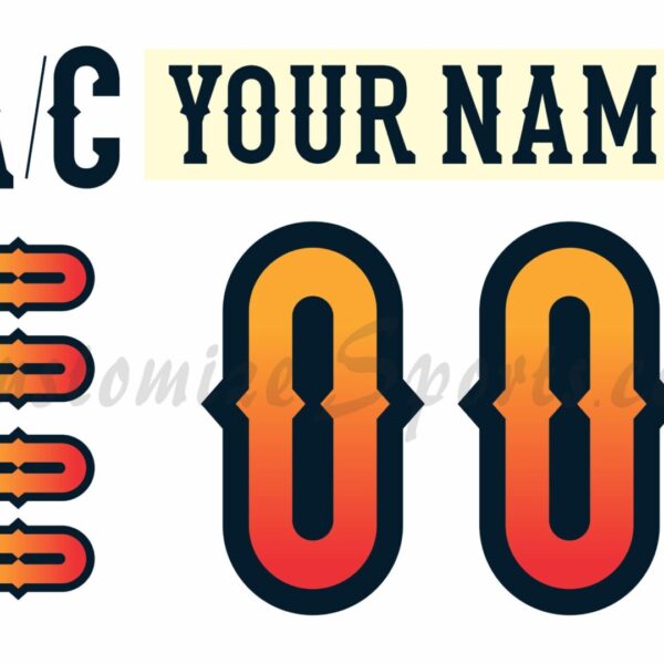 Coachella Valley Firebirds Customized Number Kit For 2023 Dia De Los Muertos