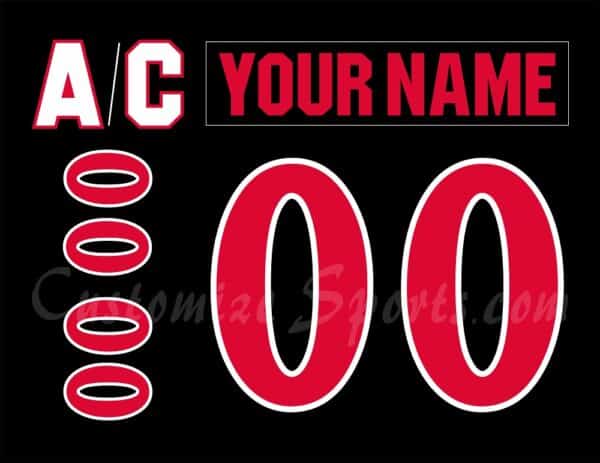 Indy Fuel Customized Number Kit for 2023-24 Hawkins Night Jersey